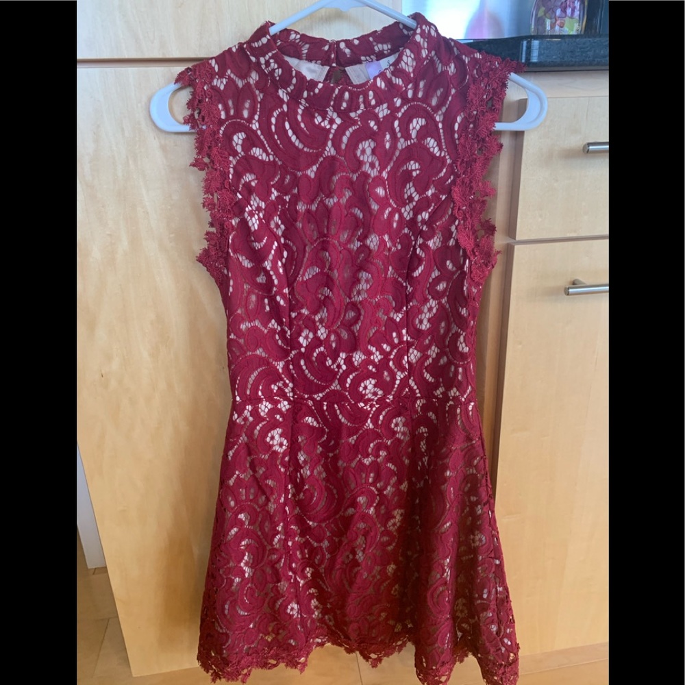Boutique burgundy dress